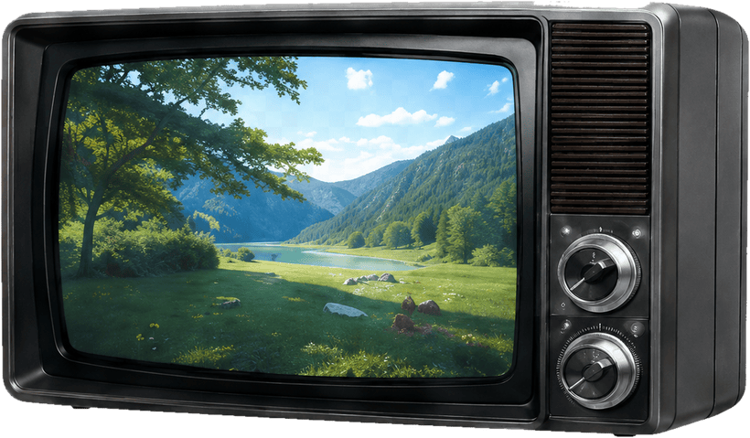 CRT picture-tube television