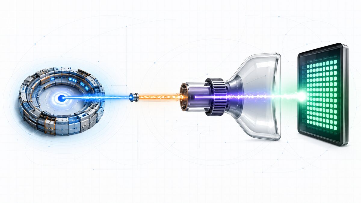The electron's journey: accelerator, current, picture tube, image