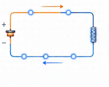 The flow of current